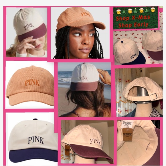 HATS 🧢🎄Pink Victoria Secret Baseball Cap with Adjustable Strap. Pick your Number - Picture 5 of 9